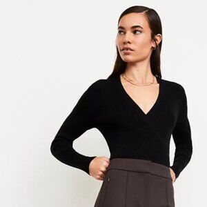 LOFT Versa Ribbed Wrap Sweater